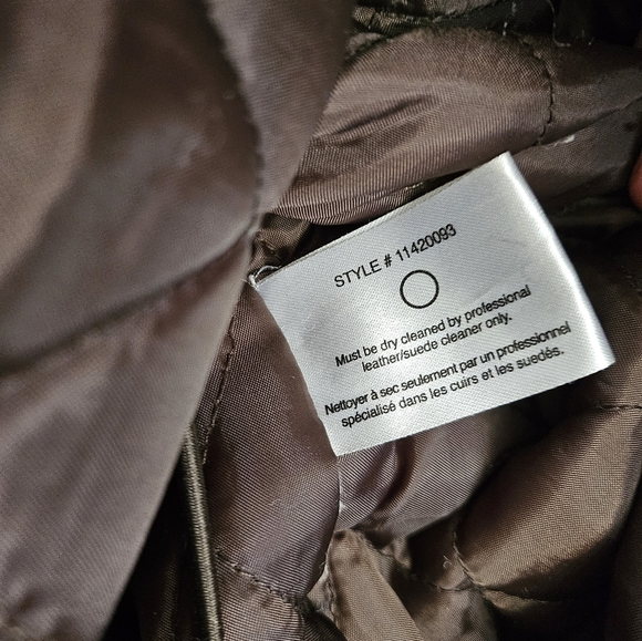 Club Monaco XS Olive Coat Detachable Hood Detachable Fur - Picture 9 of 9